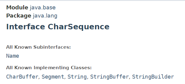 CharSequence