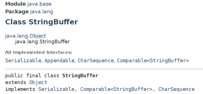 StringBuffer